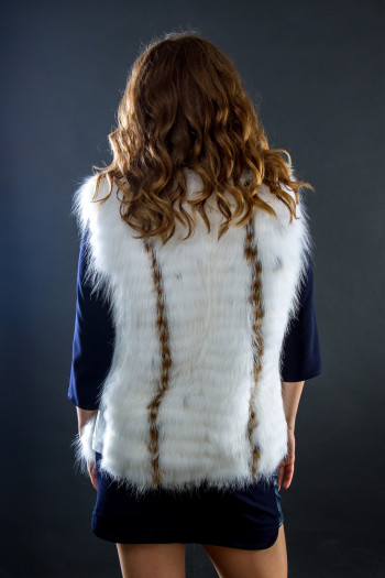 Жилет из меха лисы-foto3
